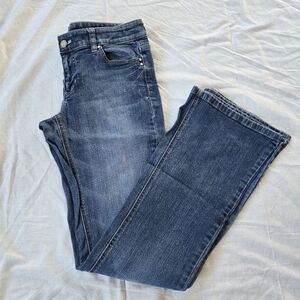 White House Black Market Blanc denim Y2K flare leg jeans 4R